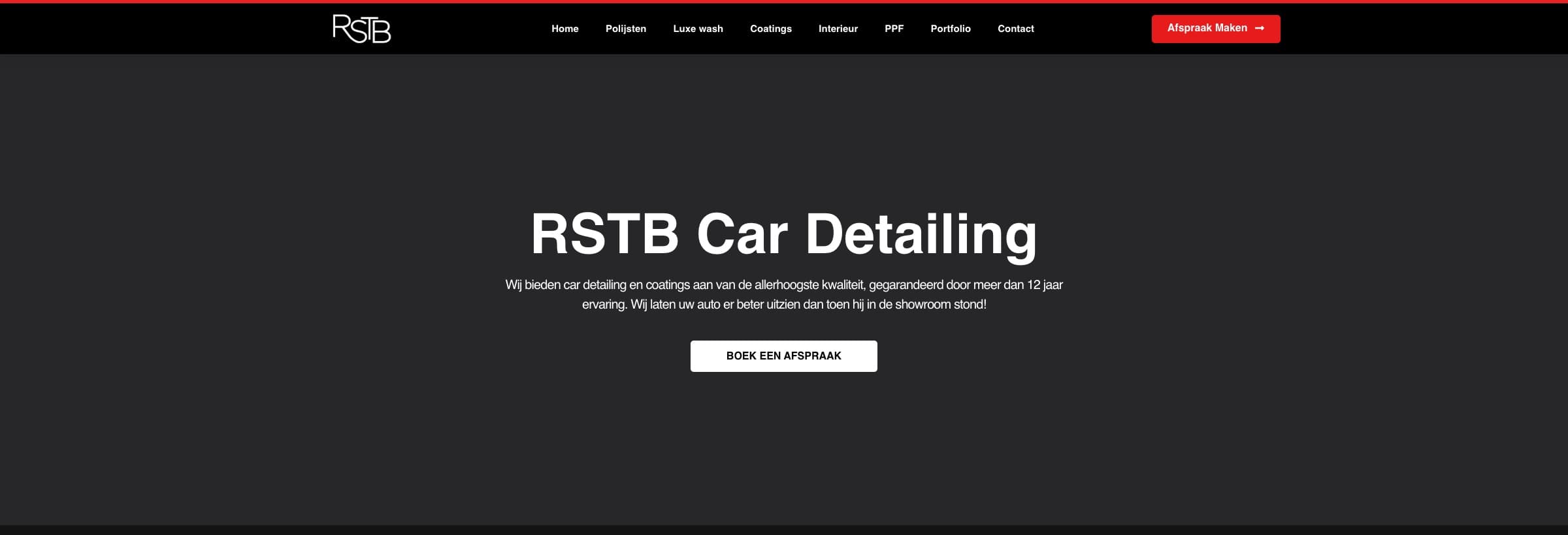 Le site de RSTB Car Detailing, où l’assistant est installé
